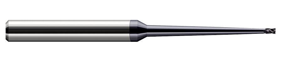 Picture of Harvey Tool 31293-C6 .093 Dia x 1.5 RCH CLEAR 4FL AlTiN Nano End Mill Standard Flute Standard Helix Carbide AlTiN Single End Square Sharp